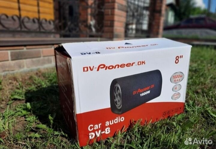 Сабвуфер Активный Pioneer 1600W 8'' Новый