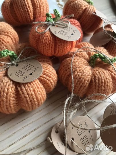 Вязаная тыква ручной работы