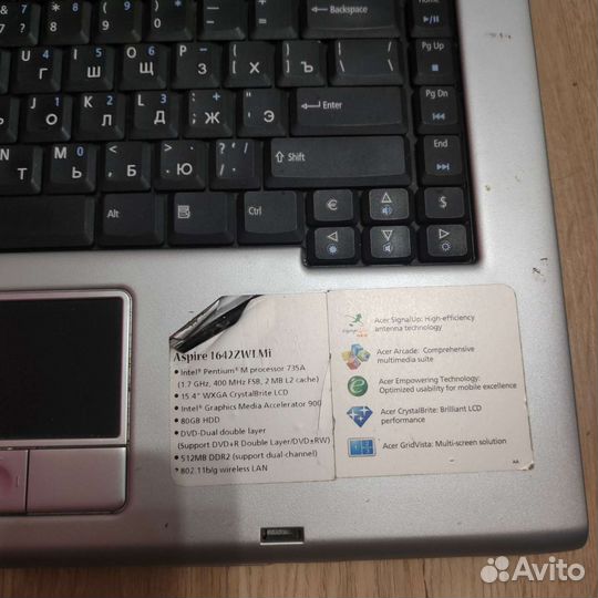 Ноутбук Acer Aspire 1642zwlmi на запчасти