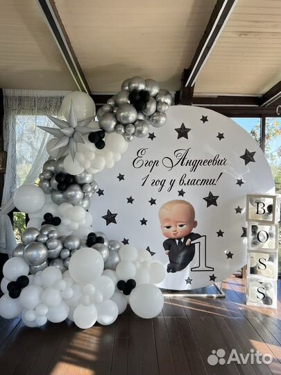 Фотозона с шарами на праздник