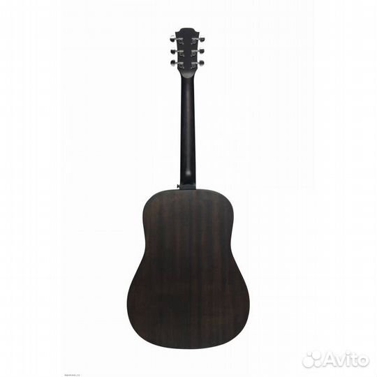 Акустическая гитара черного цвета Flight D-145 BK