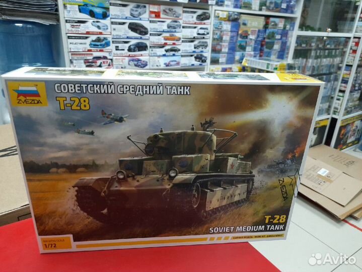 5064 Советский средний танк Т-28 (сборка с клеем)