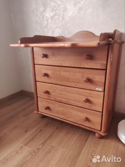 Комод пеленальный из массива бука