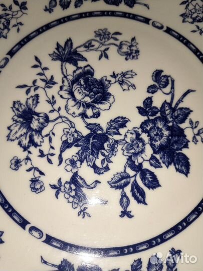 Столовый сервиз цветы под гжель Henriette Bohemia