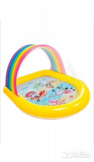 Детский надувной бассейн с навесом