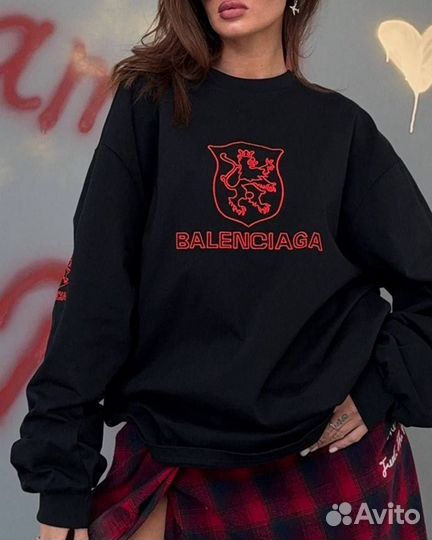 Лонгслив Balenciaga оверсайз унисекс