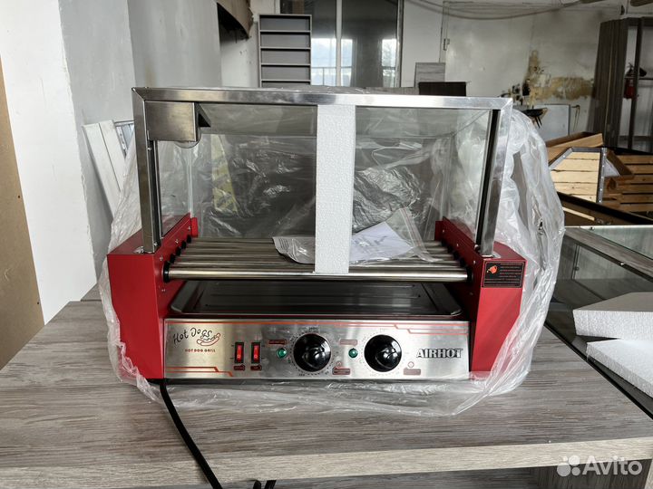 Гриль роликовый для сосисок хот-догов airhot RG-5S
