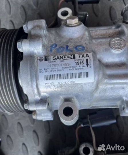 Компрессор кондиционера volkswagen polo