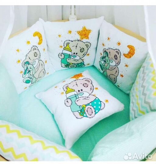 Бортики в кроватку новые