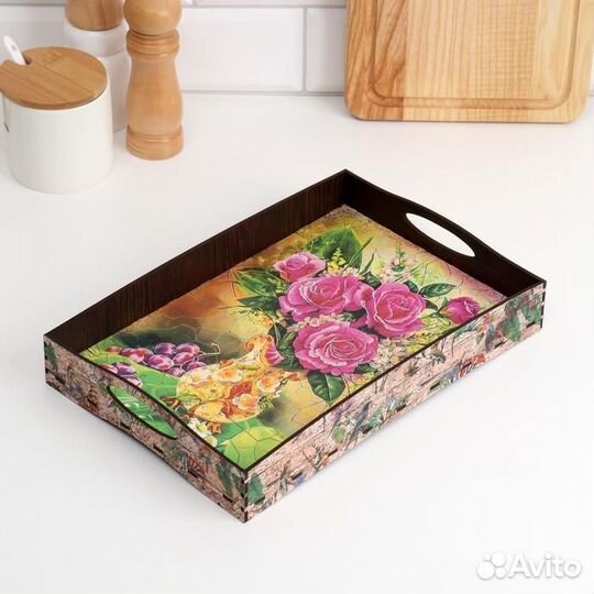 Поднос с ручками 