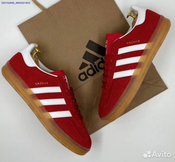 Кроссовки Adidas Gazelle Red (Арт.76750)