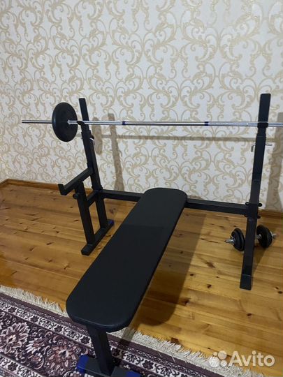 Штанга со скамьей