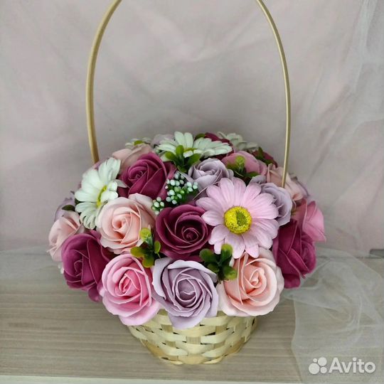 Букет цветов из мыла