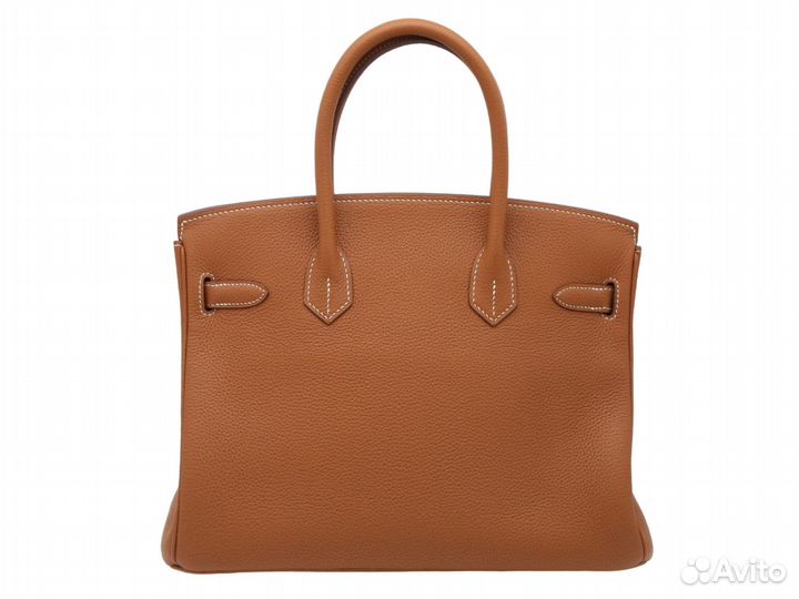 Сумка рыжая hermes birkin 30 togo