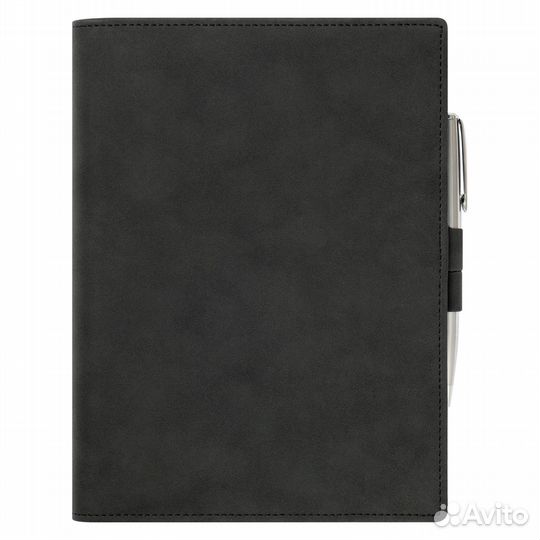 Ежедневник-портфолио Clip NEO недатированный в подарочной коробке, черный (в комплекте ручка Tesoro