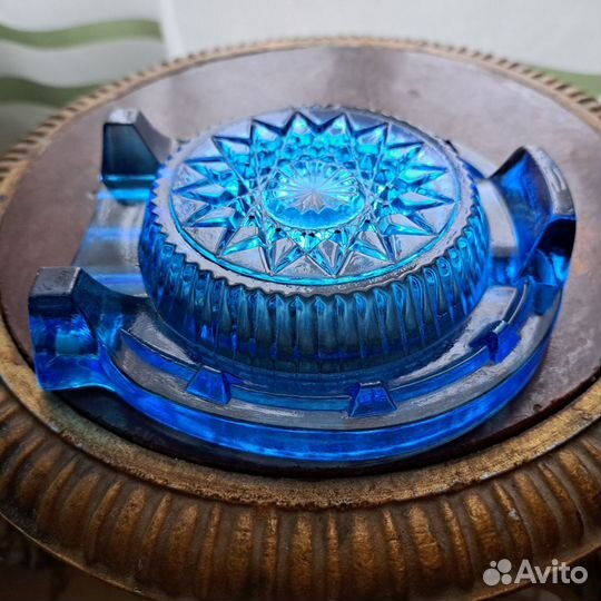 Пепельница Подкова cobalt