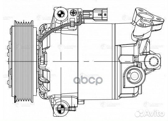 Компрессор кондиц. для а/м Nissan Qashqai (06)