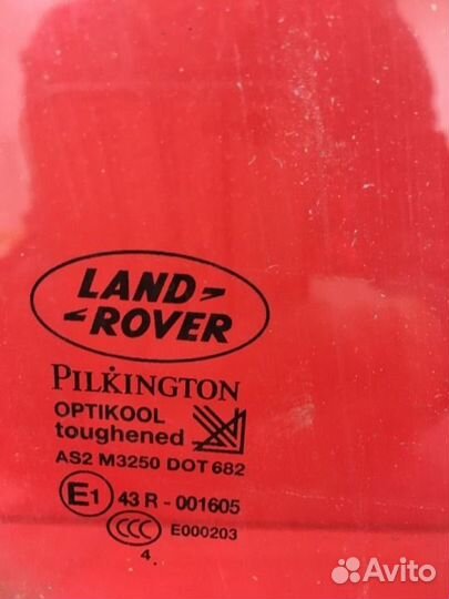 Стекло двери переднее правое Land Rover Discovery
