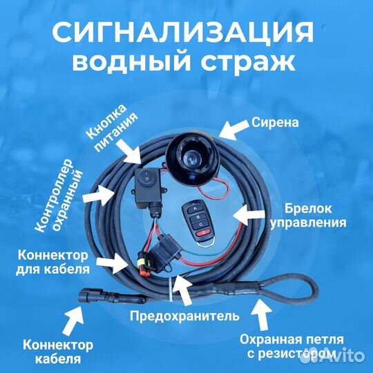 Сигнализация для лодки, катера и мотора