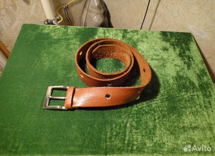 Кожаный Ремень Итальянский с Клеймом года выпуска