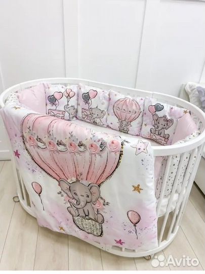 Бортики в кроватку для новорожденных