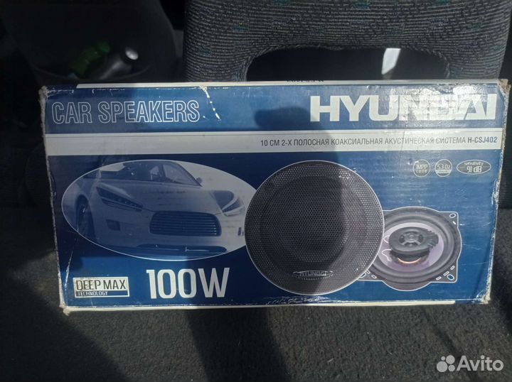 Колонки 10 см hyundai
