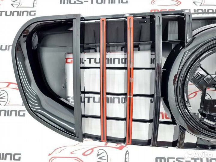 Решетка на Mercedes GLS X167 в стиле Brabus Red