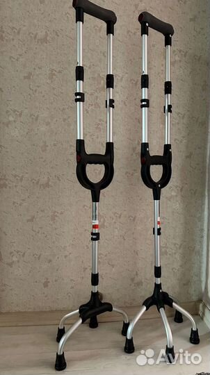 Костыли подмышечные взрослые четырехопорные