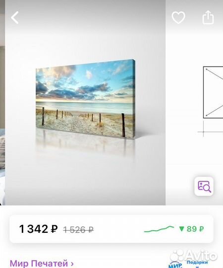 Картина на холсте « дорога к морю»