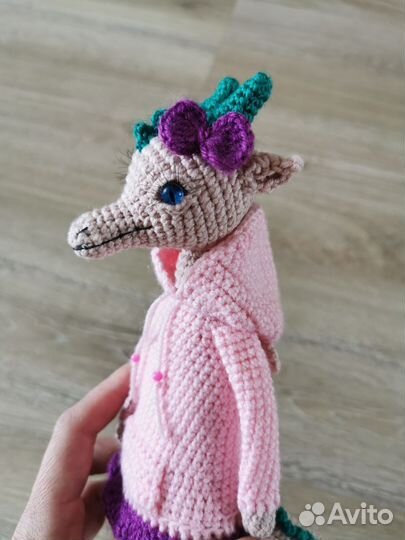 Вязаный Дракончик в худи