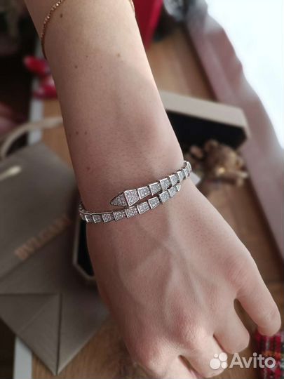 Набор браслет серьги bulgari