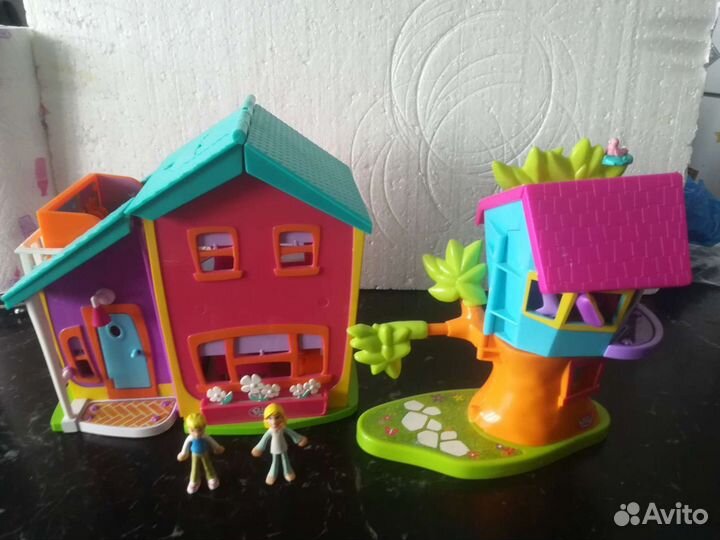 Дом и дом на дереве для магнитных Polly Pocket