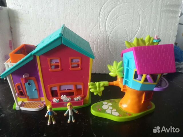 Дом и дом на дереве для магнитных Polly Pocket
