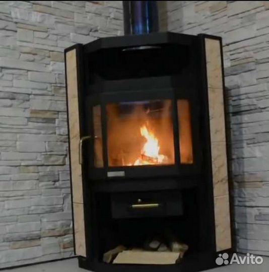 Дровянная печь-камин Нева
