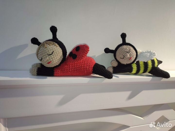 Божья коровка игрушка ручная работа