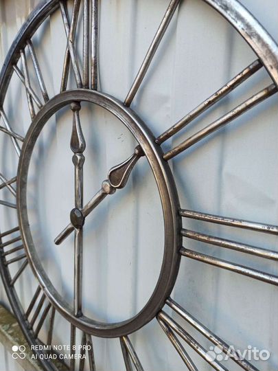Часы декоративные большие ковка