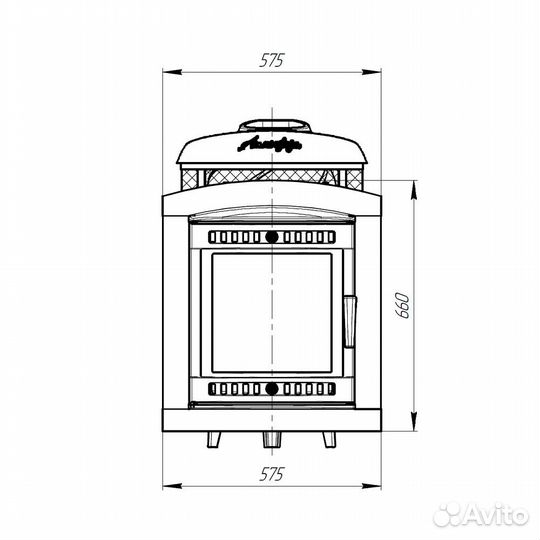 Печь Для Бани «Атмосфера L+» комбинированная змеев