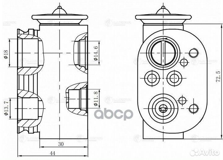 Клапан расш. кондиционера (трв) BMW 3 (F30)