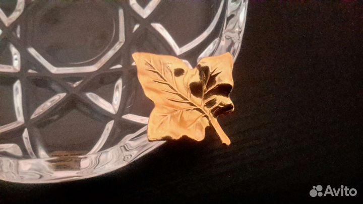 Женская пепельница RCR Италия.хрусталь,позолота