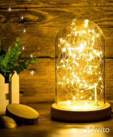 Ночник стекло на батарейках