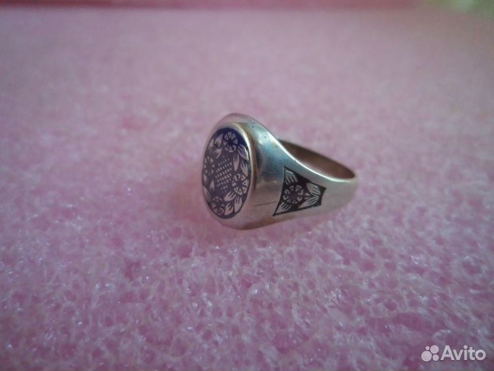 Кольцо серебряное. 875