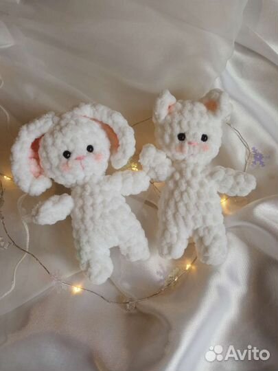 Набор вязаных игрушек ручной работы