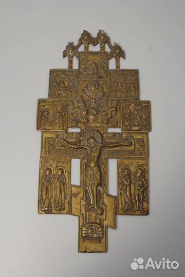 Антикварный Крест-распятие (