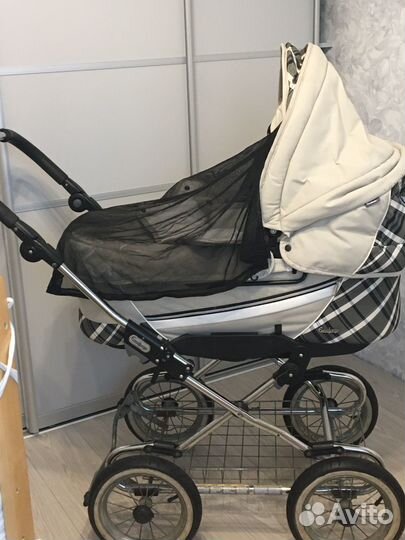 Коляска люлька с большими колесами