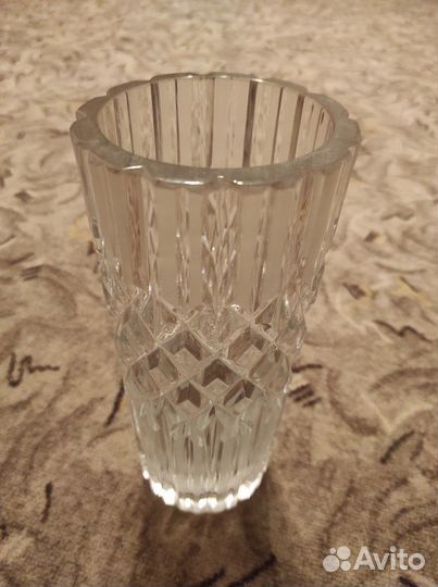 Хрустальная ваза СССР. Для цветов, интерьера