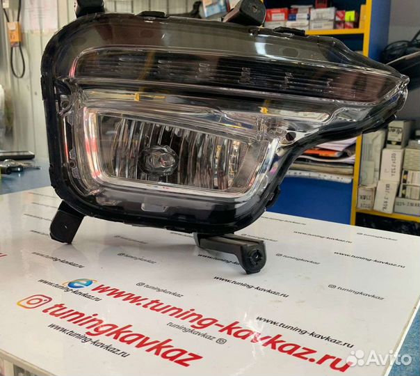 Противотуманные фары с дхо Kia Rio 15-17