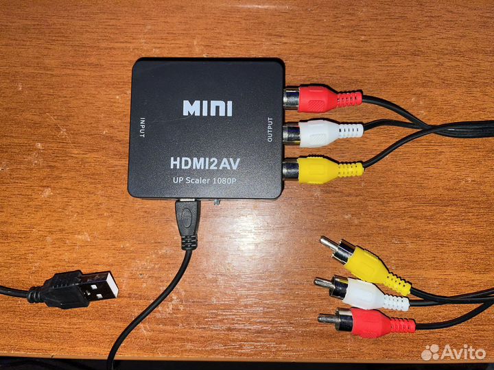 Переходник (конвертер) hdmi на AV