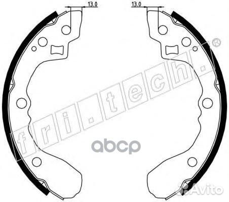 Колодки тормозные к-кт Fritech 1049154 fri.tech
