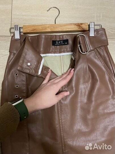 Юбка кожанная (кож.зам)