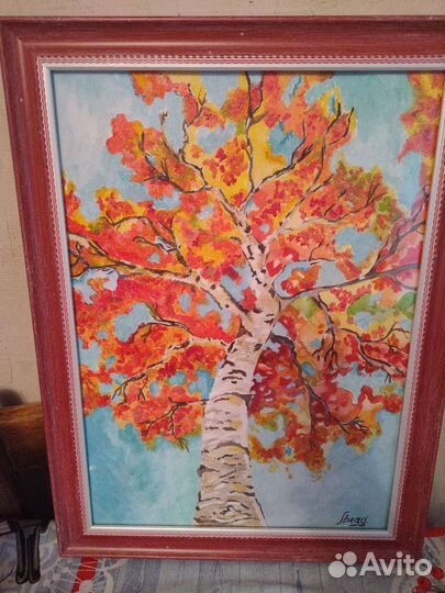 Картина акрилом на холсте